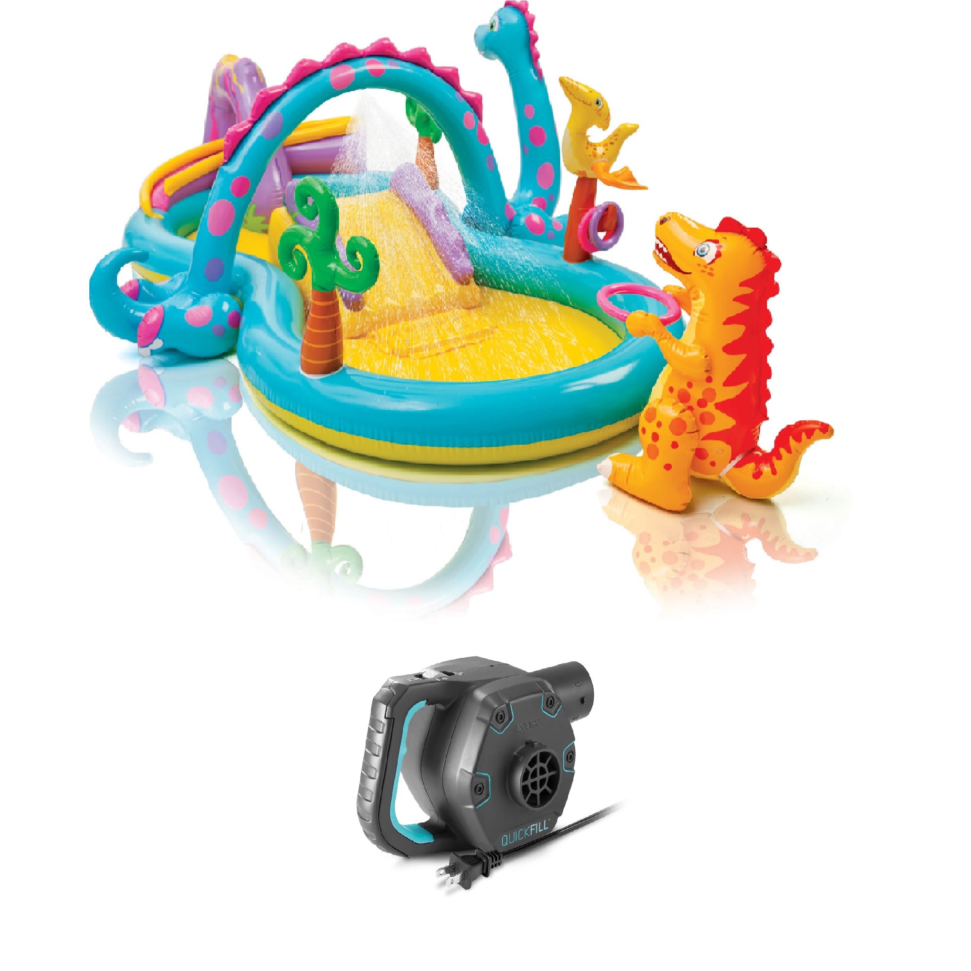 Dinoland Play Center Kiddie Swimming Pool with air pump H634183