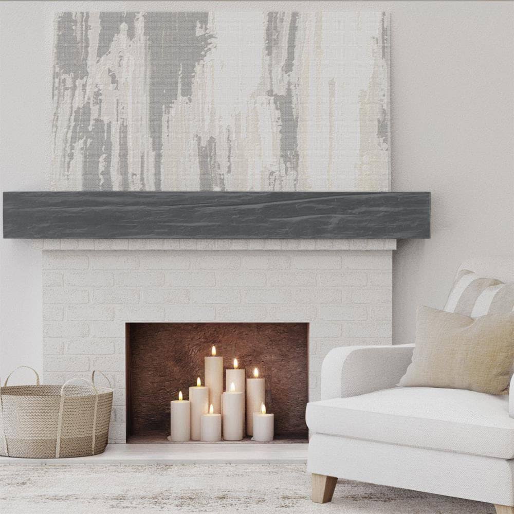 Aged Ash Faux Wood Fireplace Mantel P1744