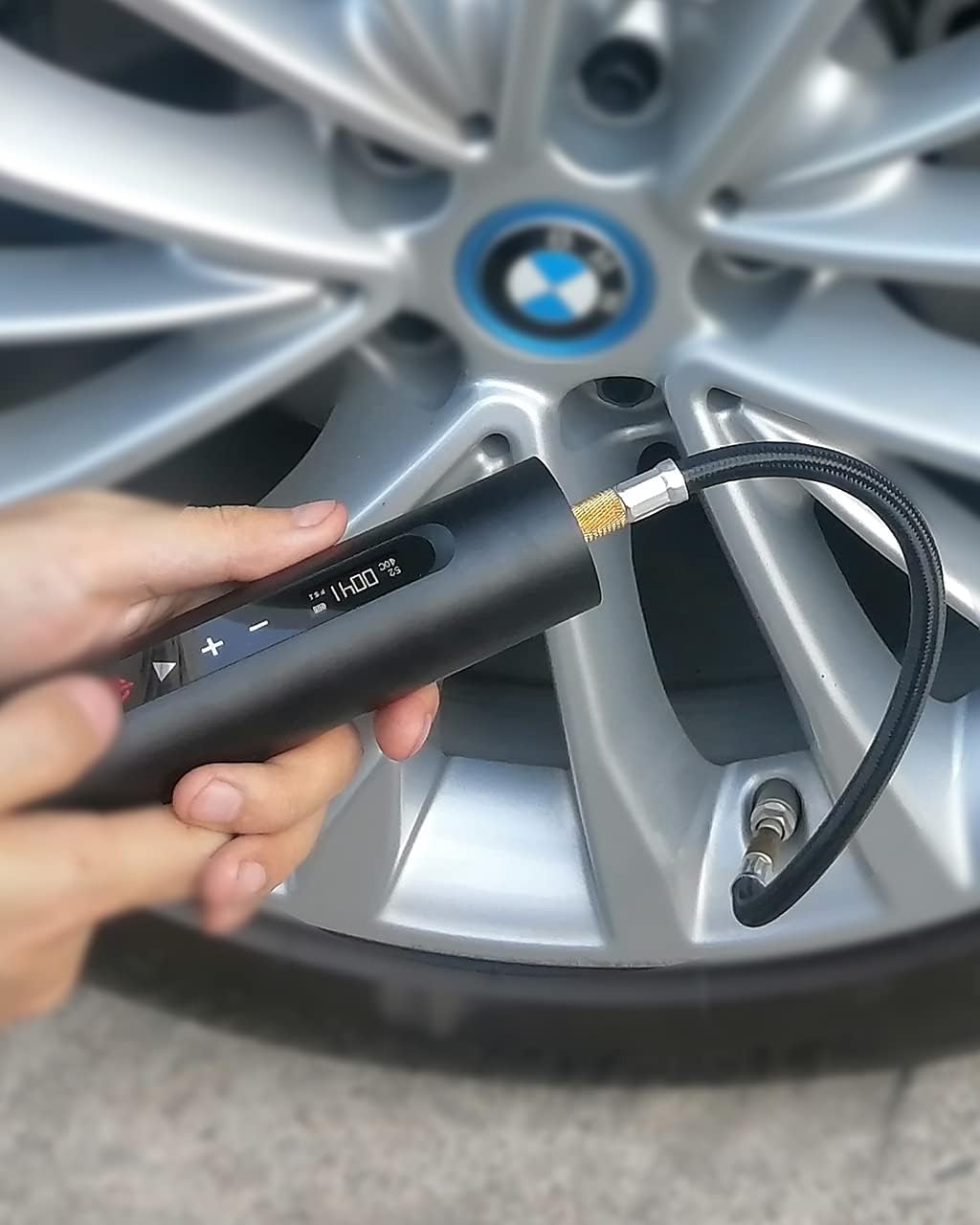 Portable Air Compressor Tire Inflator with 2000mAh Battery T971
