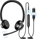 USB Headset with Microphone, Wired, Pack of 2 S856428