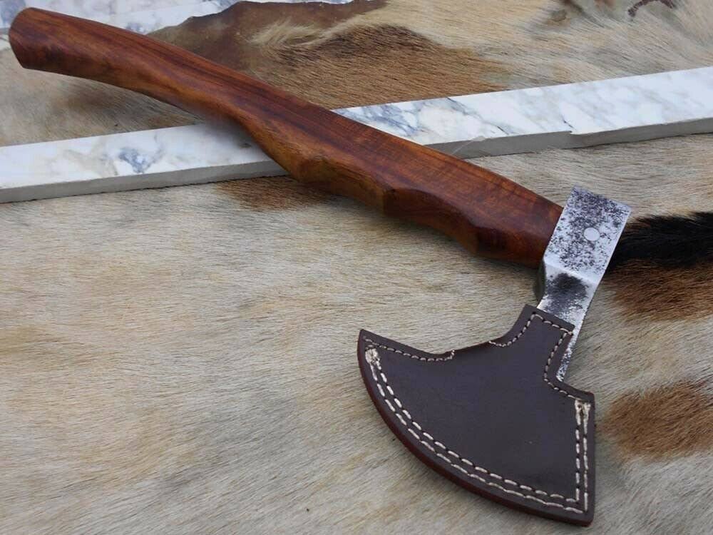 Carbon Steel Voyager Axe with Rose Wood Scale Q20547