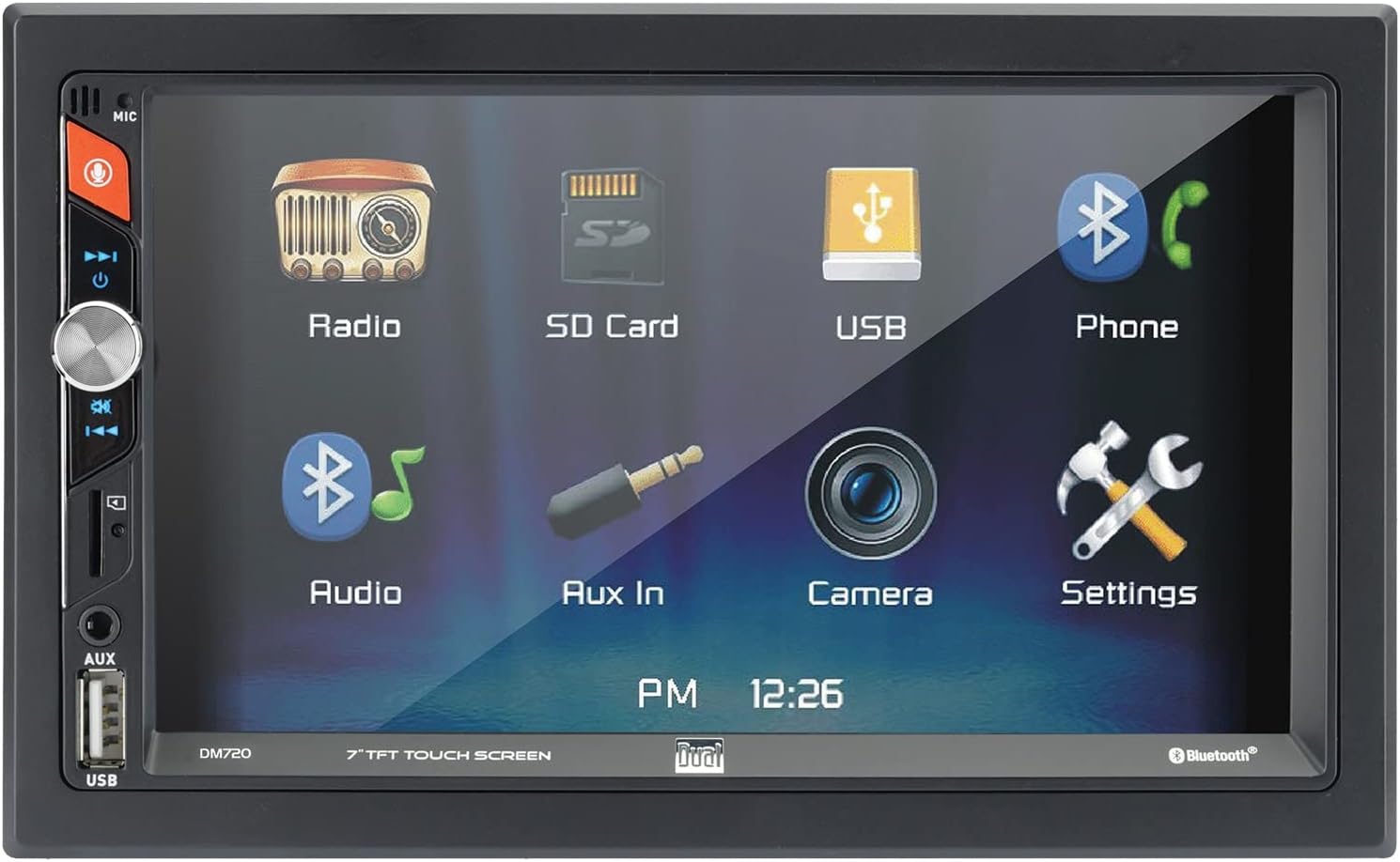 7-Inch Double-DIN Mechless Receiver with Bluetooth Pack of 2 C871597