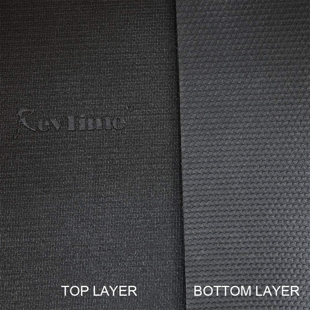 Extra Large Exercise Mat 8 x 5 feet 6 mm Thick High Density Black A21255