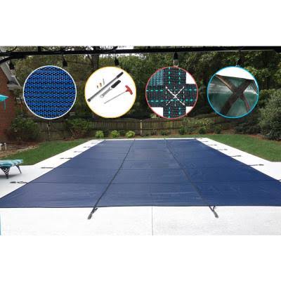 Blue Mesh Safety Pool Cover J350