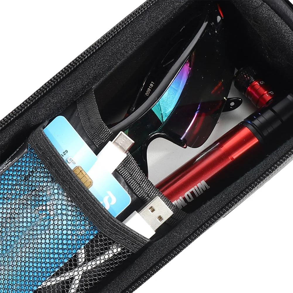 Black Waterproof Hard Shell Bicycle Bag H269536