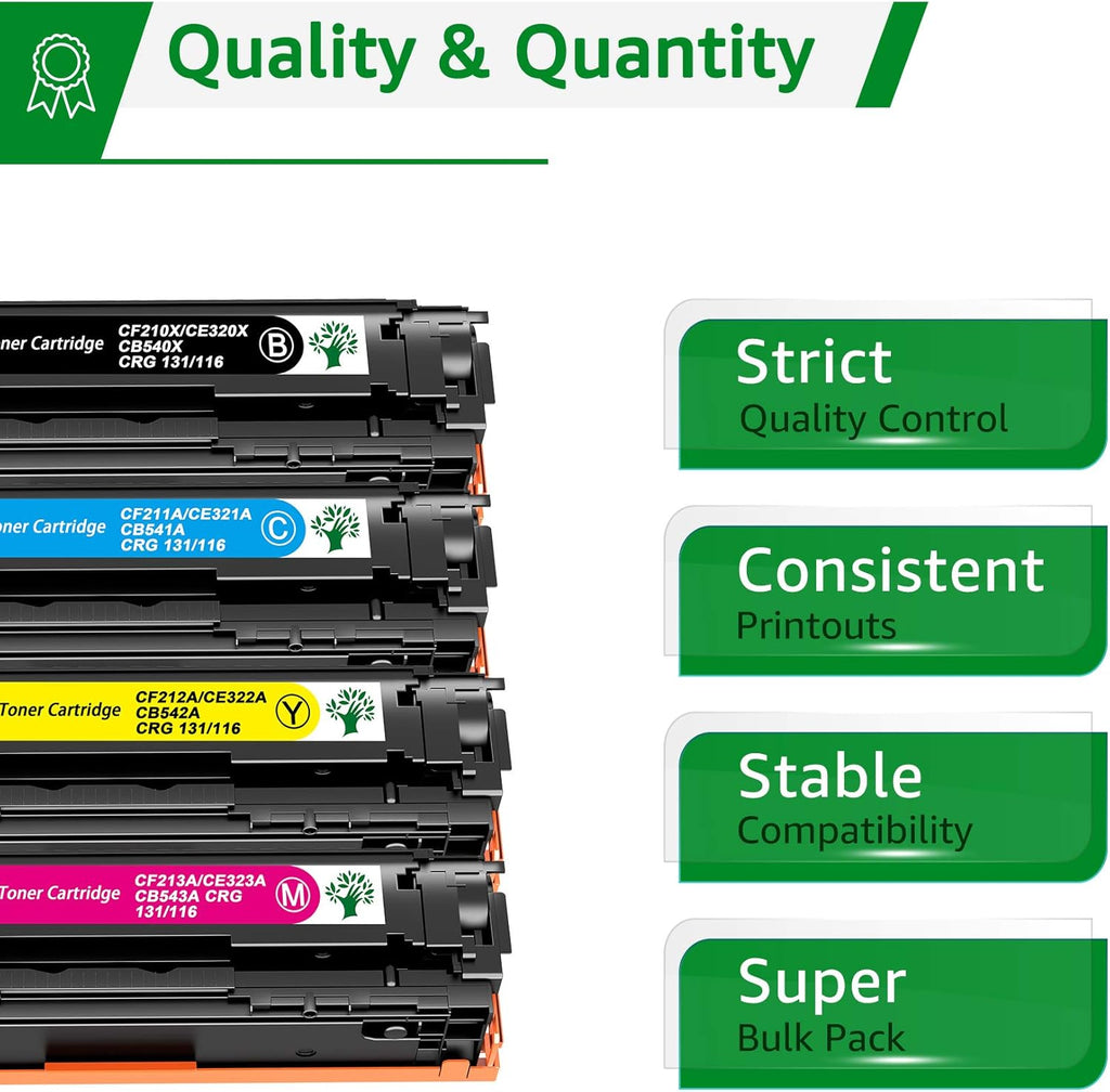 Compatible Toner Cartridge 4-Pack for HP Color Printer F136
