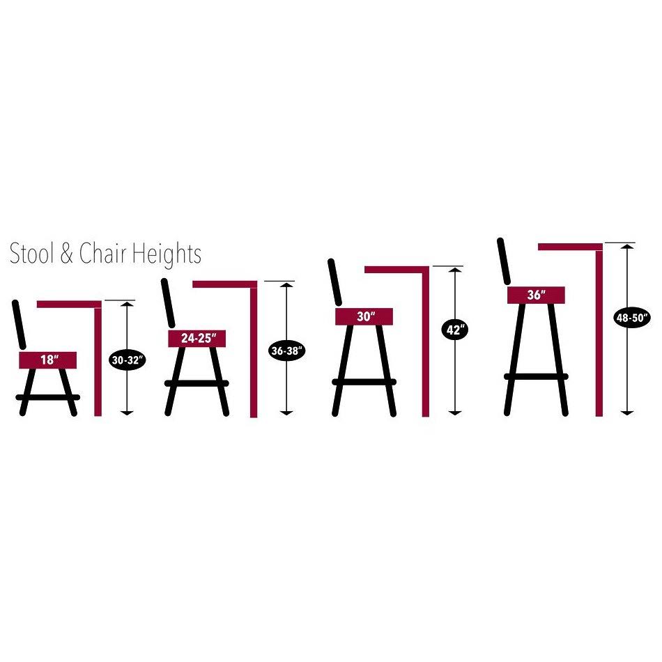 Chrome Pub Table 36 inch O104365