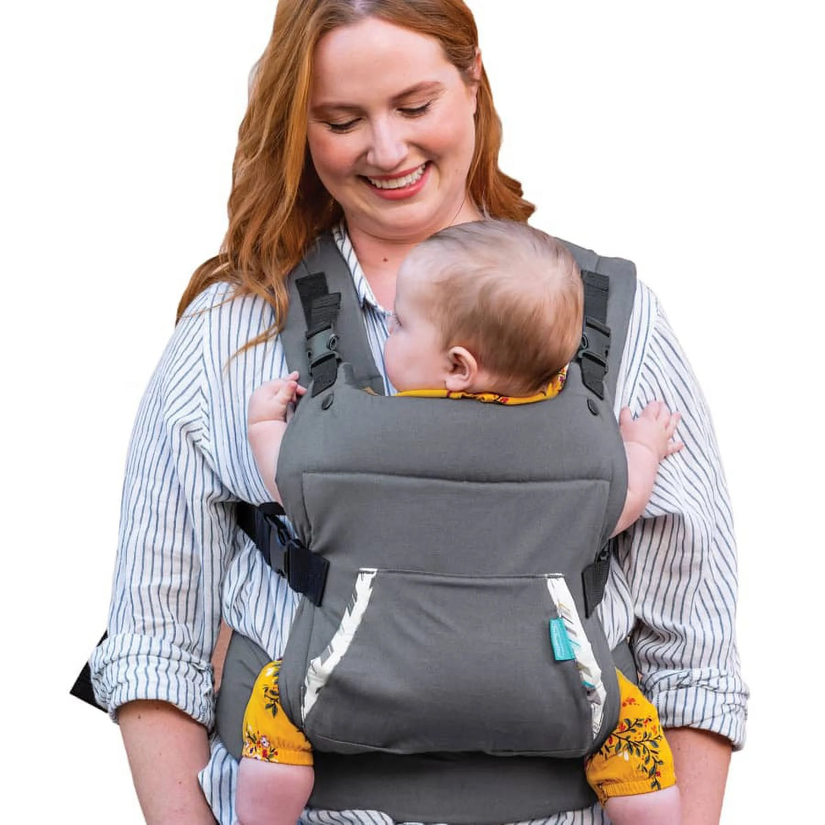 Ergonomic Hoodie Baby Carrier, 2-Position, 12-40lb I62633