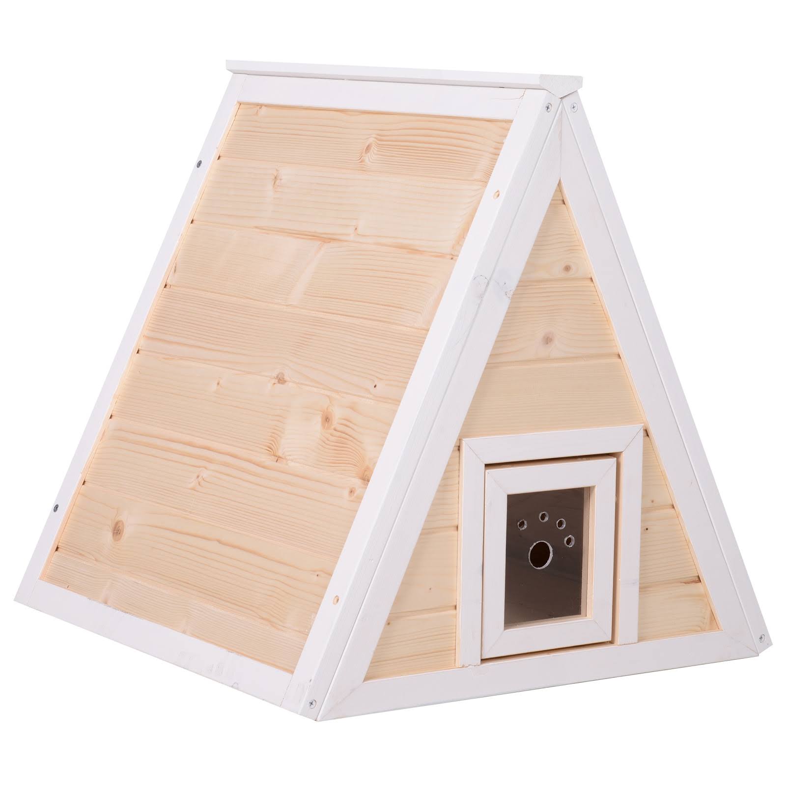 Solid Wood Cat Condo Outdoor Pet Shelter D470