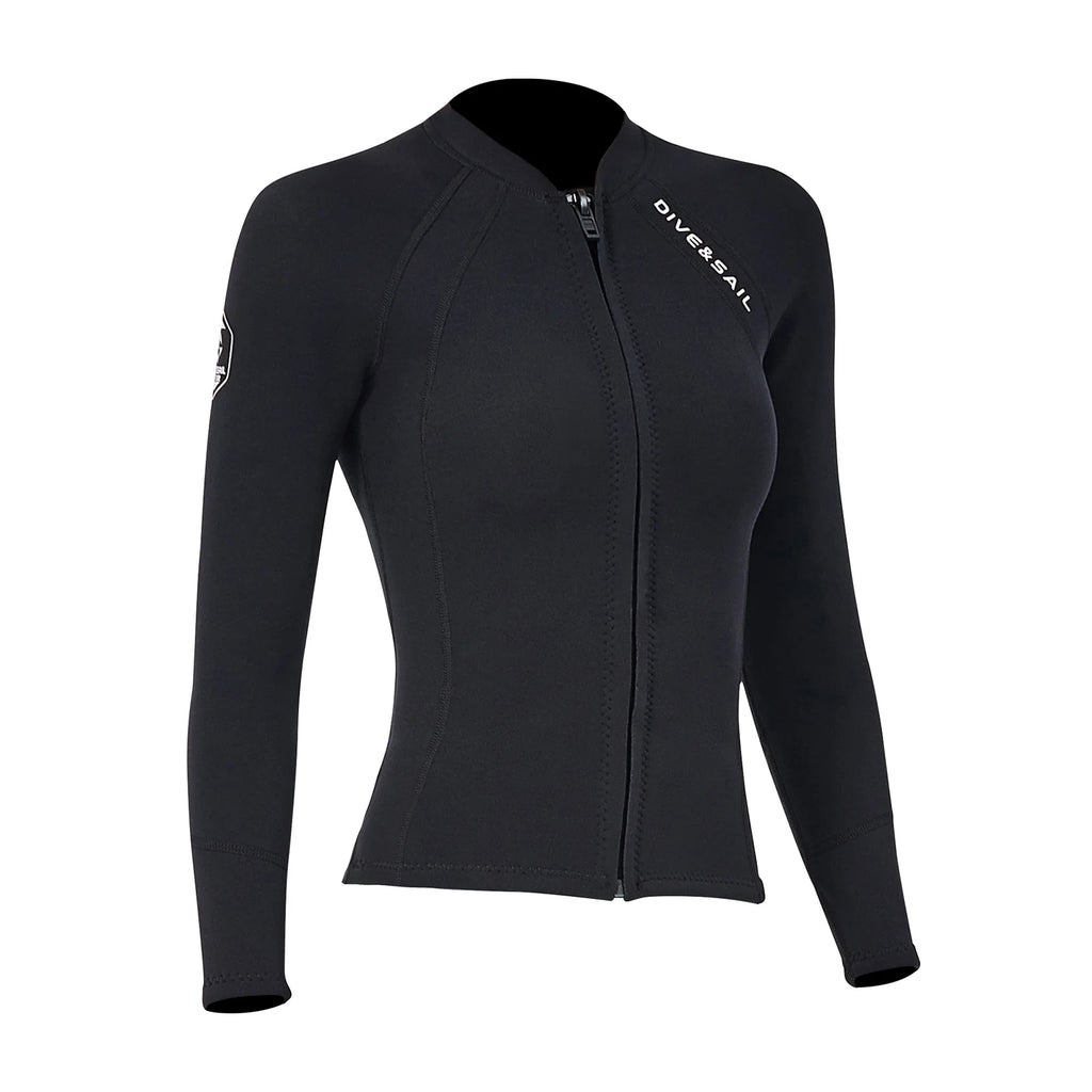 2mm Neoprene Front Zipper Wetsuits Jacket Long Sleeves N2467