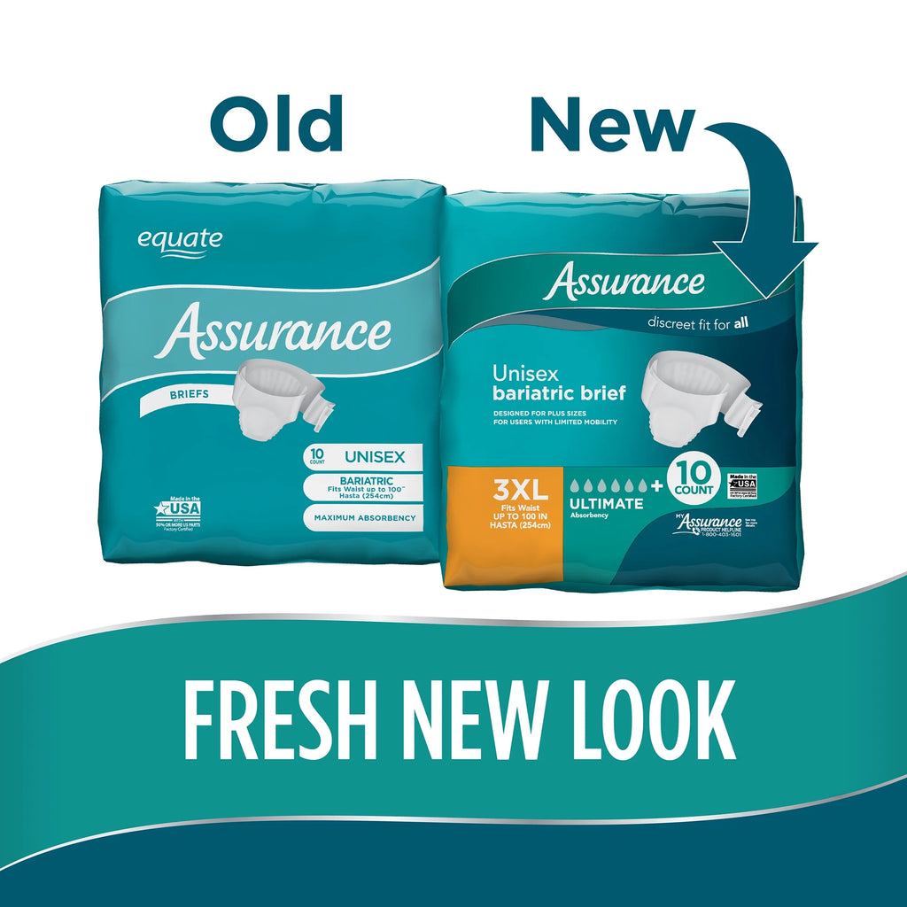 Bariatric Incontinence Briefs with Tabs, 40 Count U14092
