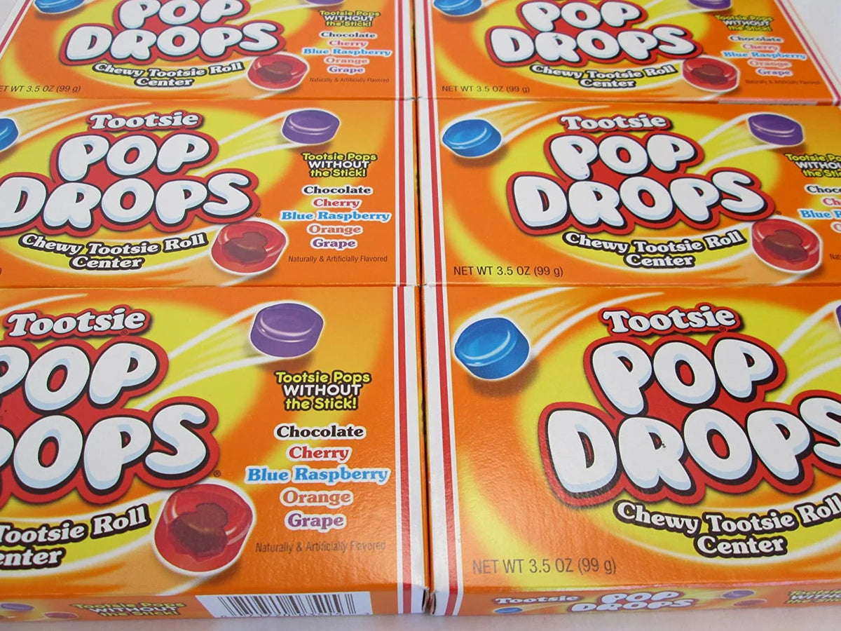 6 Pack of 3.5 Oz Boxes Tootsie Pop Drops C7475