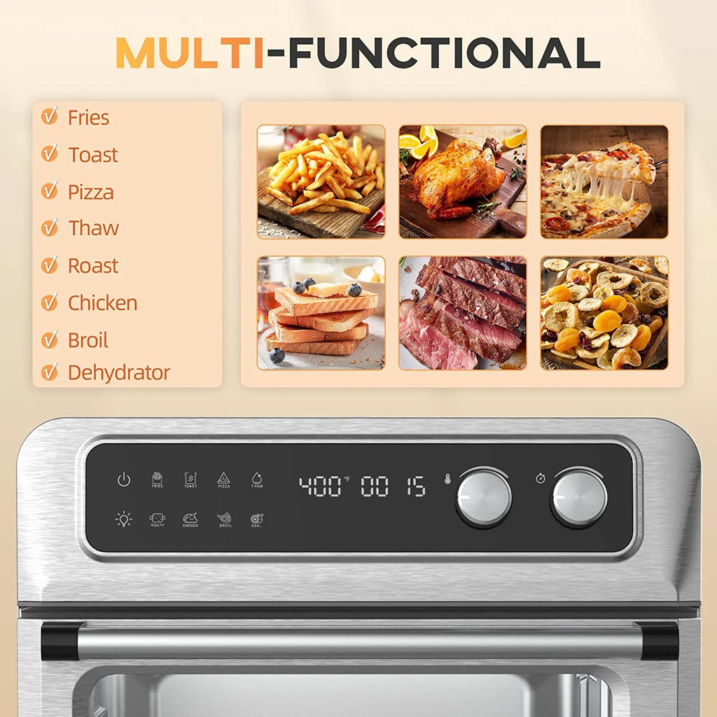 21QT 8-In-1 Stainless Steel Convection Countertop Oven L7043