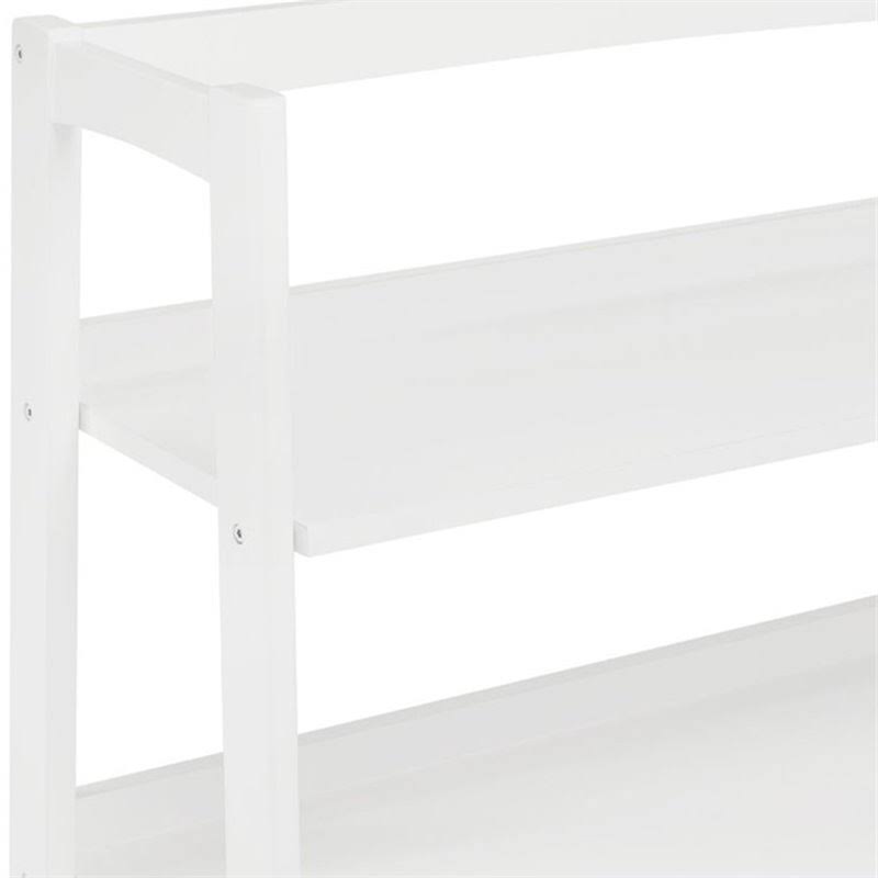 White 3 Shelf Ladder Bookcase E963