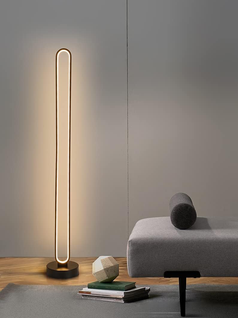 Modern LED Floor Lamp Dimmable with Remote Control 3-Colors Light E2128