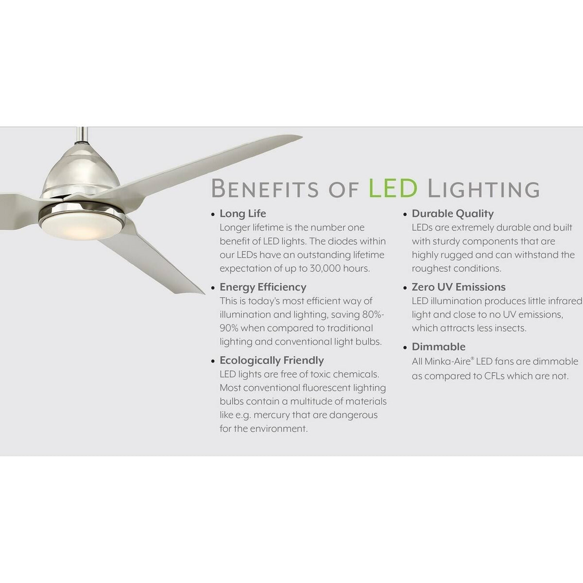 Chrome LED Ceiling Fan X692401