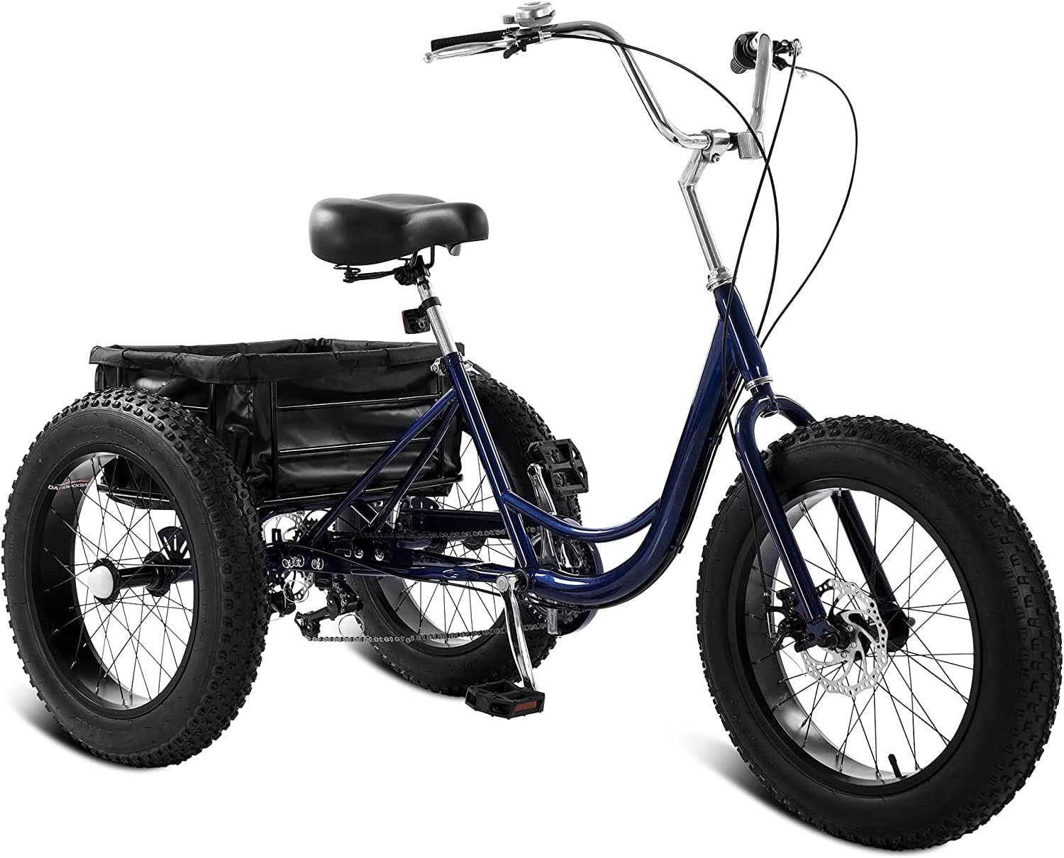 20" Fat Tire 7 Speed Three Wheel Adult Tricycle D80613