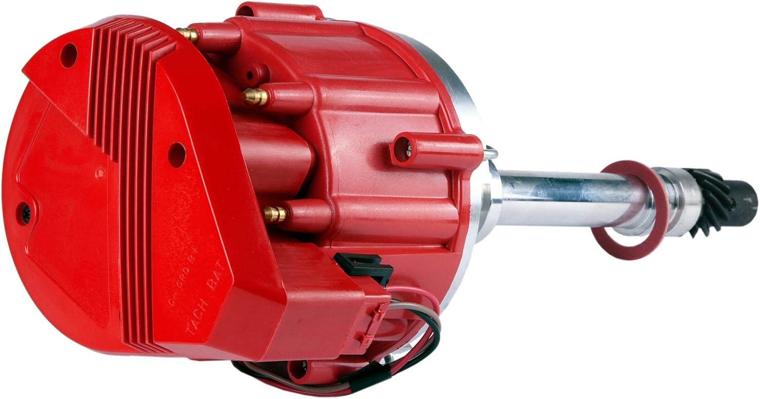 High Performance Racing HEI Distributor Compatible with Chevy GM SBC BBC Small Block Big Block V8 65k Coil 7500RPM Pack of 2 N2687
