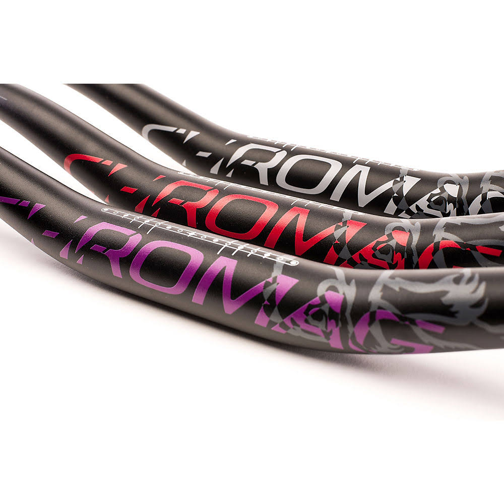 Black Red 35.0mm Riser Bar D112