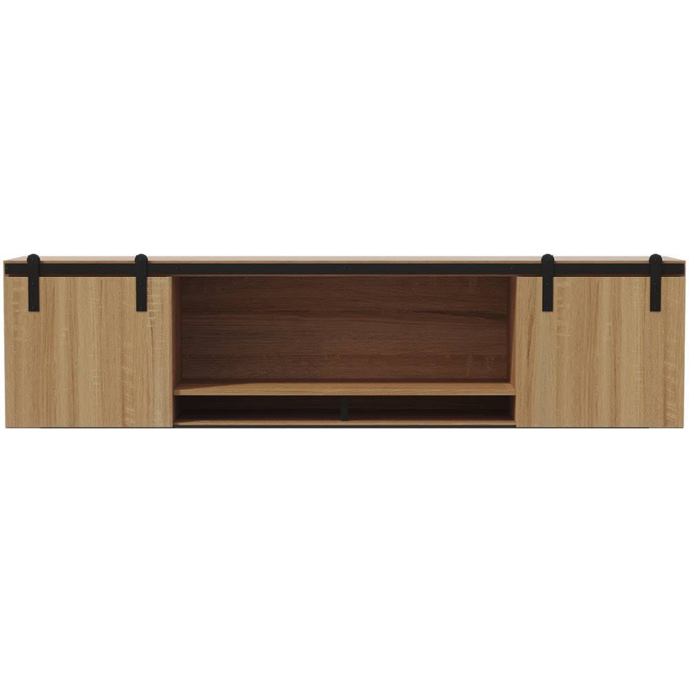 Wall-Mounted Hutch with Wood Doors F4197