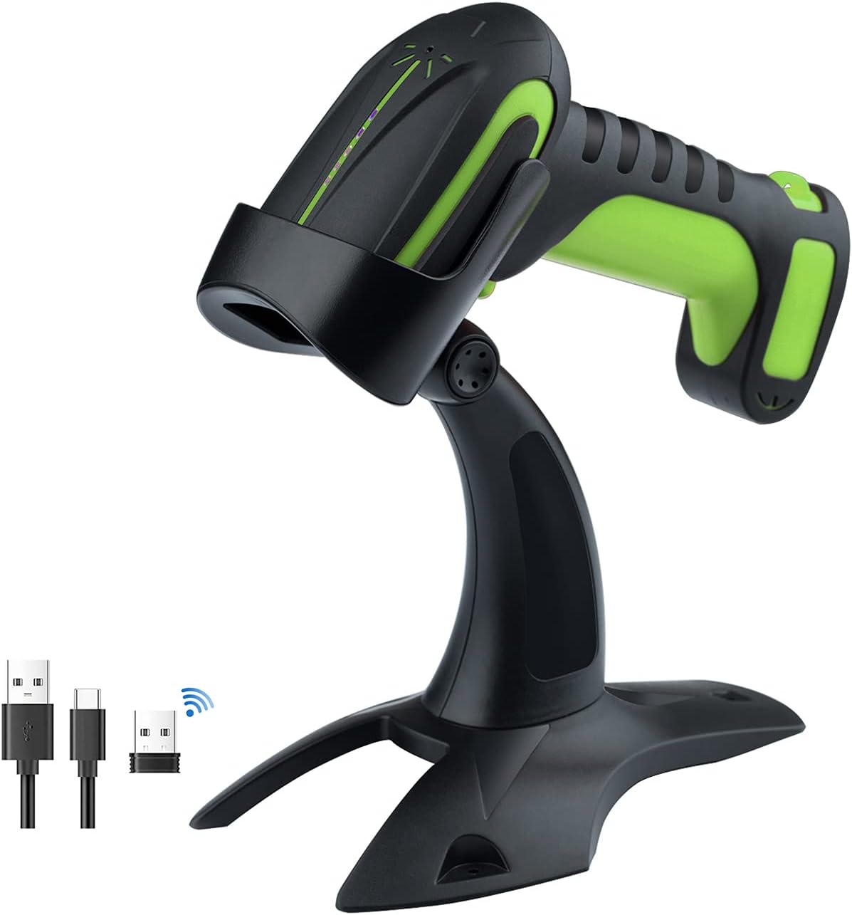 Industrial Wireless Barcode Scanner 2D QR 1D 2.4G 2500mAh U127389