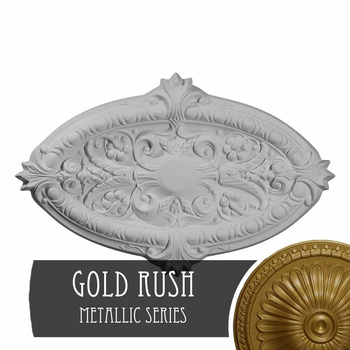 Gold Hand-Painted Ceiling Medallion D6176