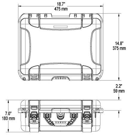 Orange Padded Divider Case G544