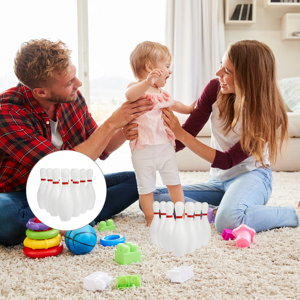 Toddler Kids Bowling Game Set Outdoor Indoor Sports Toys (White) H963837