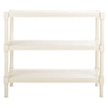Distressed White 3-Shelf Console Table S129405
