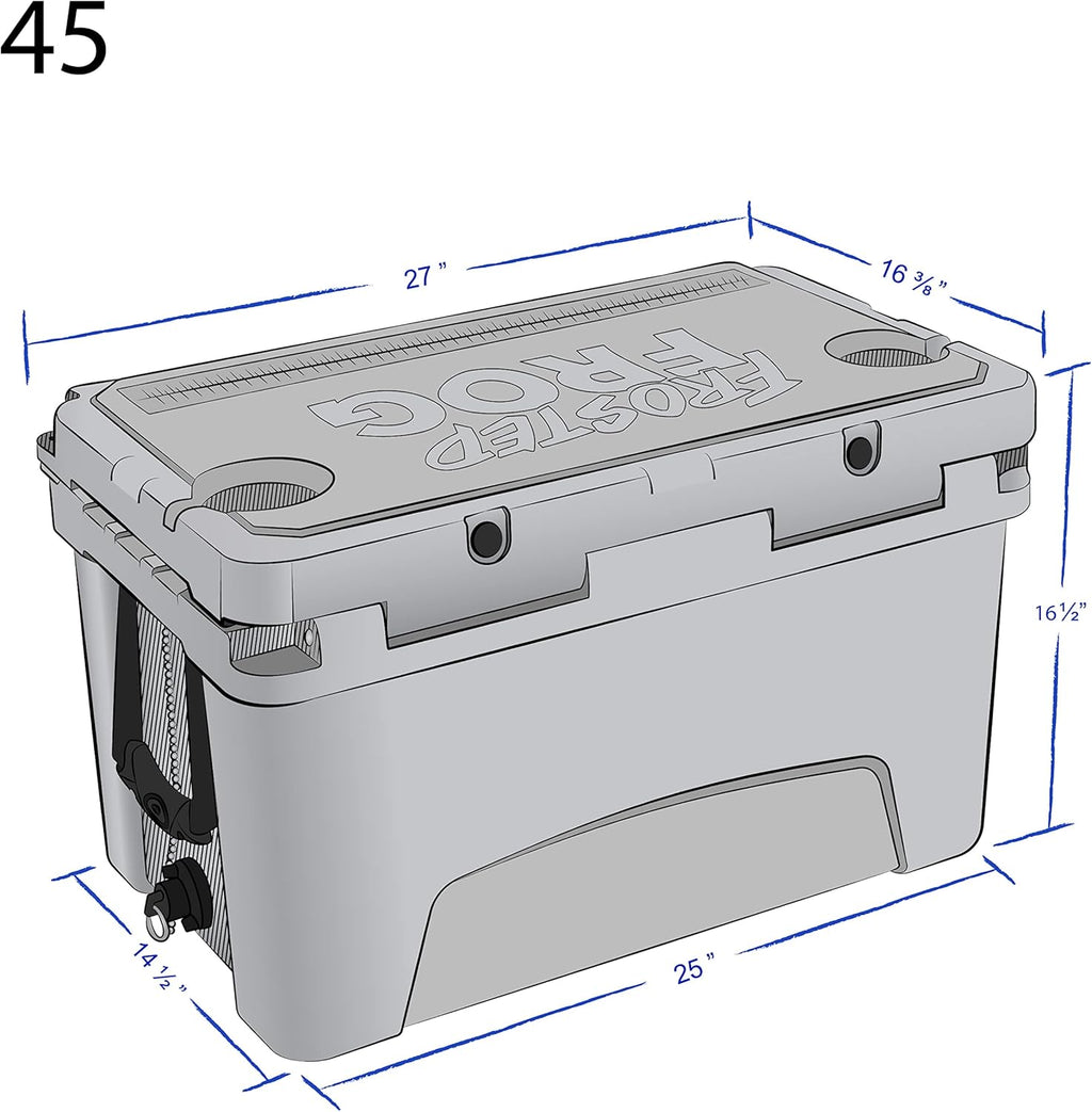 Orange White and Black Camo 45 Quart Insulated Cooler Z483568