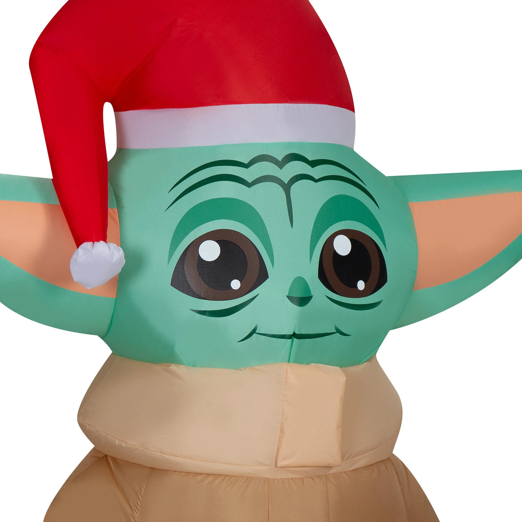 Star Wars Airblown Inflatables Christmas Stylized Grogu with Santa hat E6108