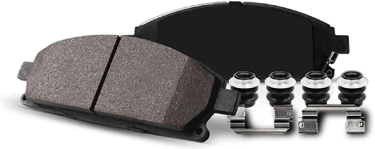 Z23 Carbon Fiber Brake Pads with Drilled & Slotted Brake Rotors Kit W878
