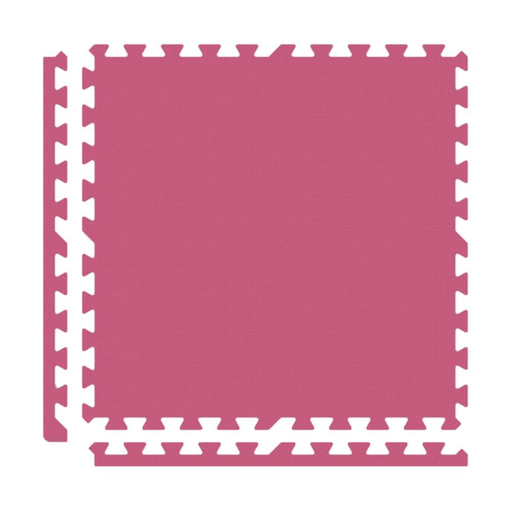 Pink Interlocking Foam Floor Mat Set W358643