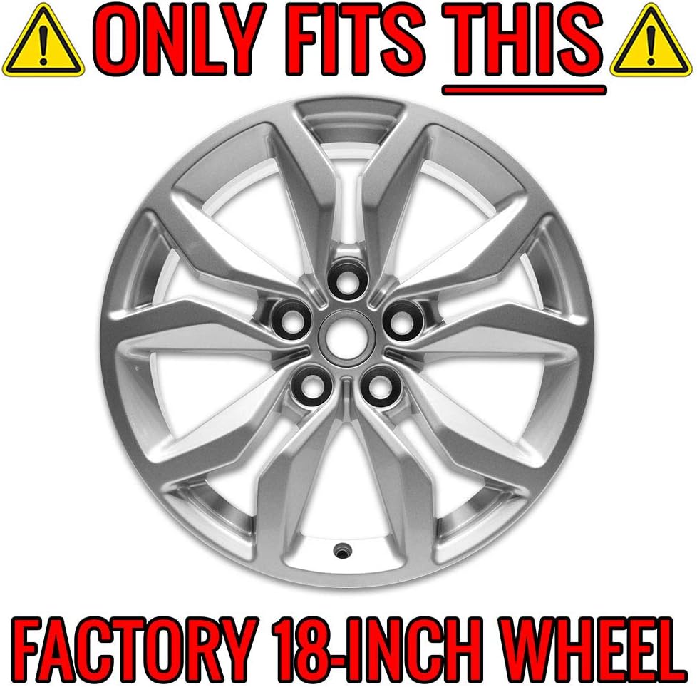 Set of 4 18" 10 Spoke Wheel Skins Gloss Black Q641111