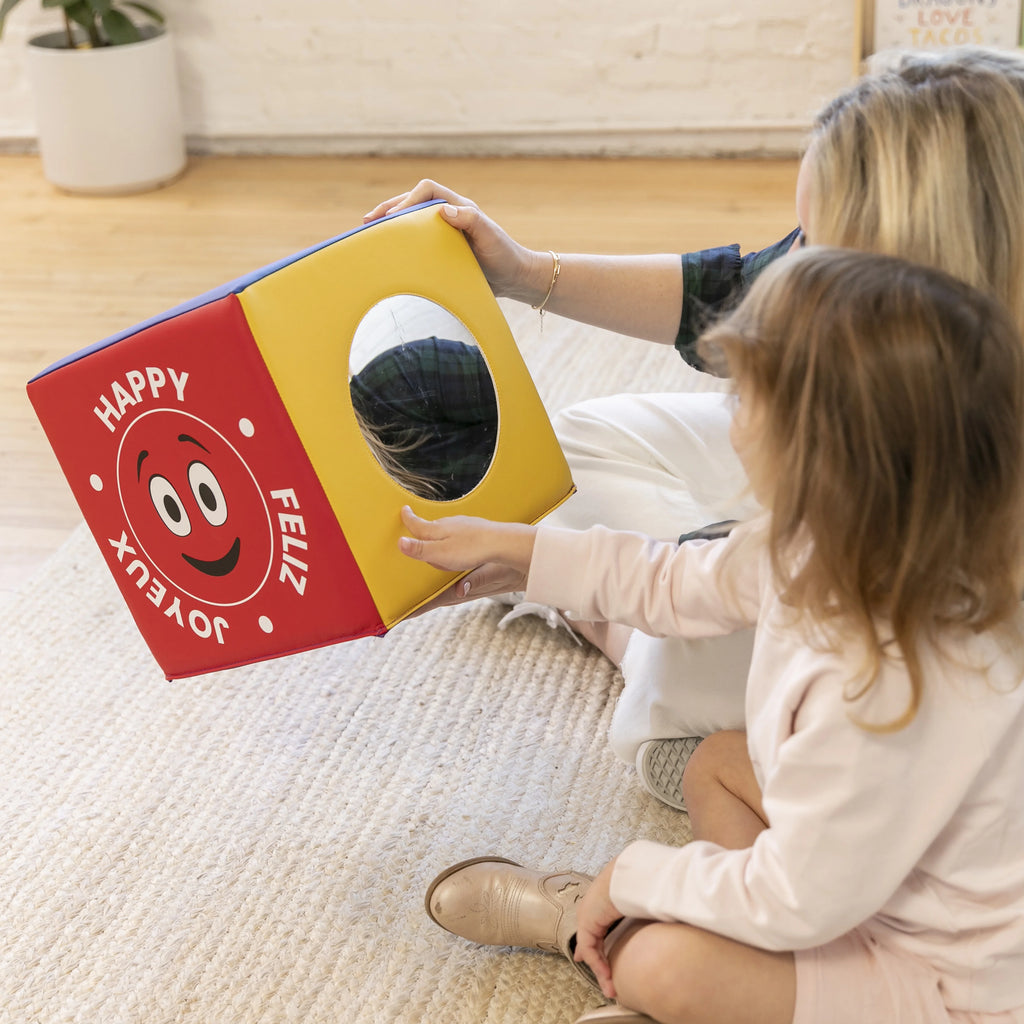 SoftZone Emotion Cube with Mirror Sensory Toy F4110