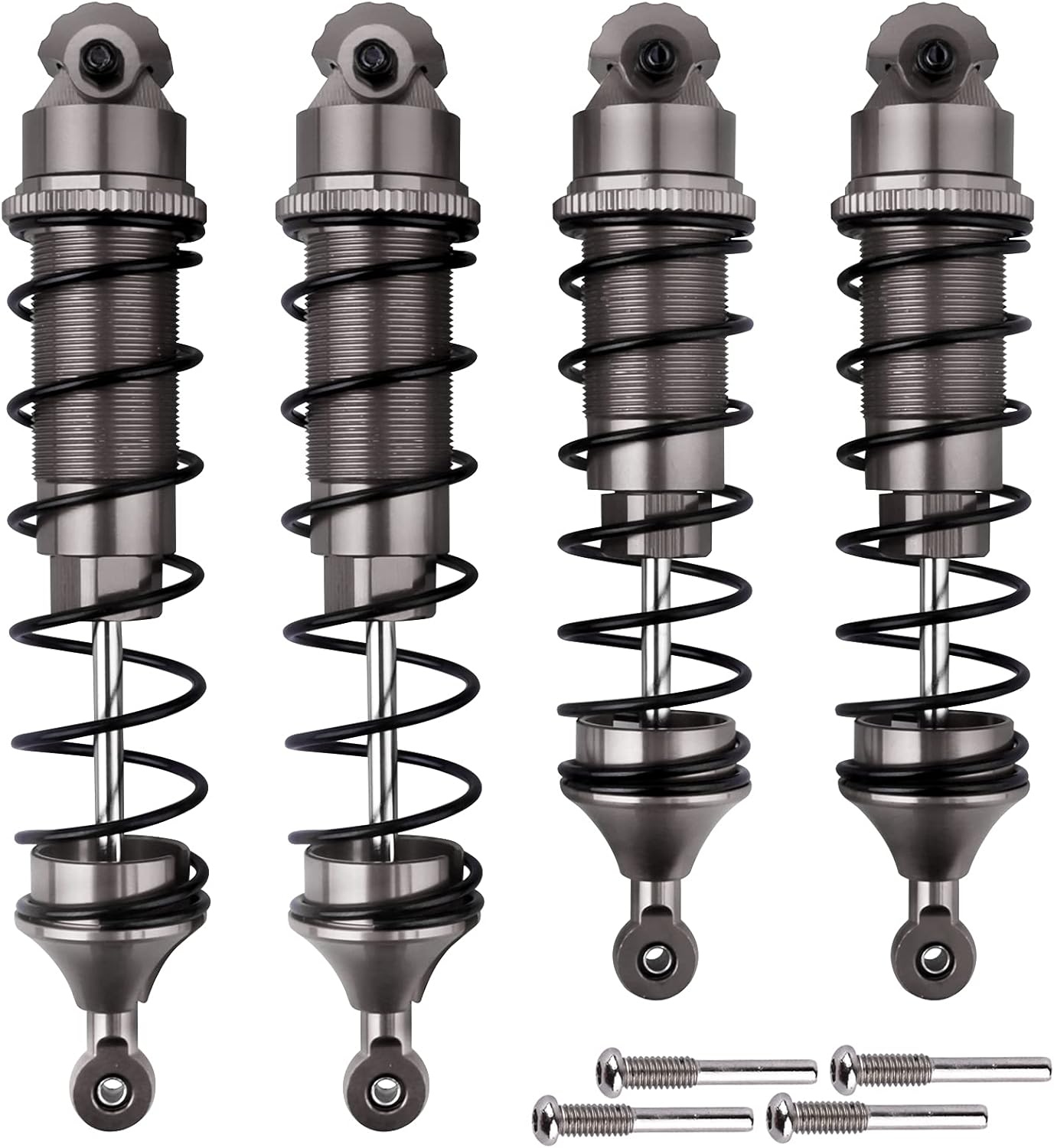 Aluminum Shocks Absorbers Assembled All Metal Set of 4 Green J905058