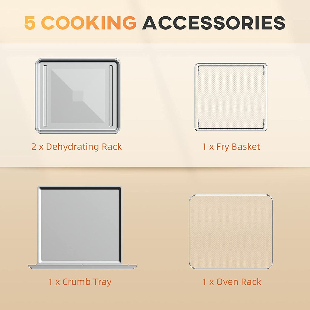 21QT 8-In-1 Stainless Steel Convection Countertop Oven L7043