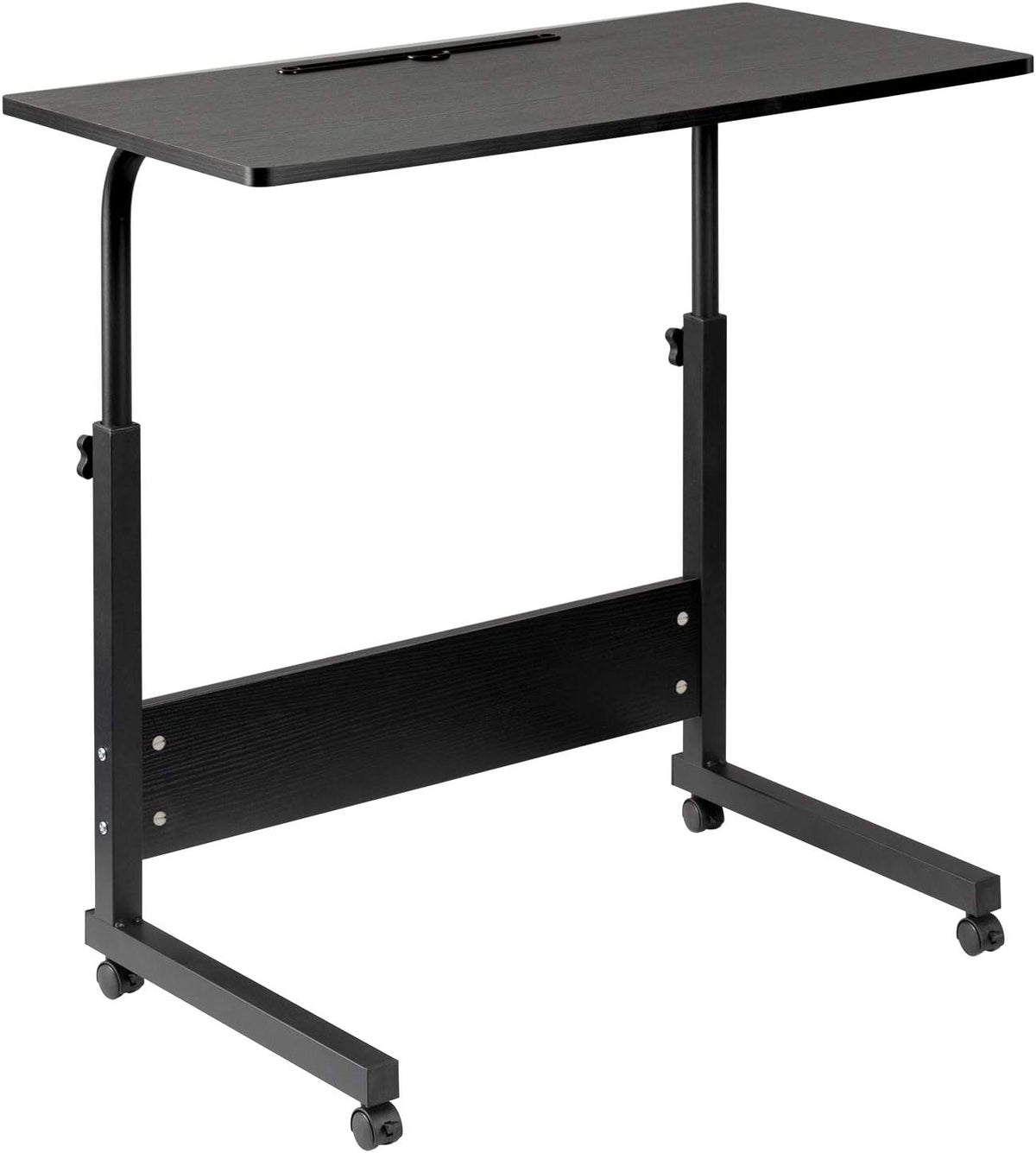 Mobile Side Table with Wheels, 31.5 x 15.7 in, Black R7321