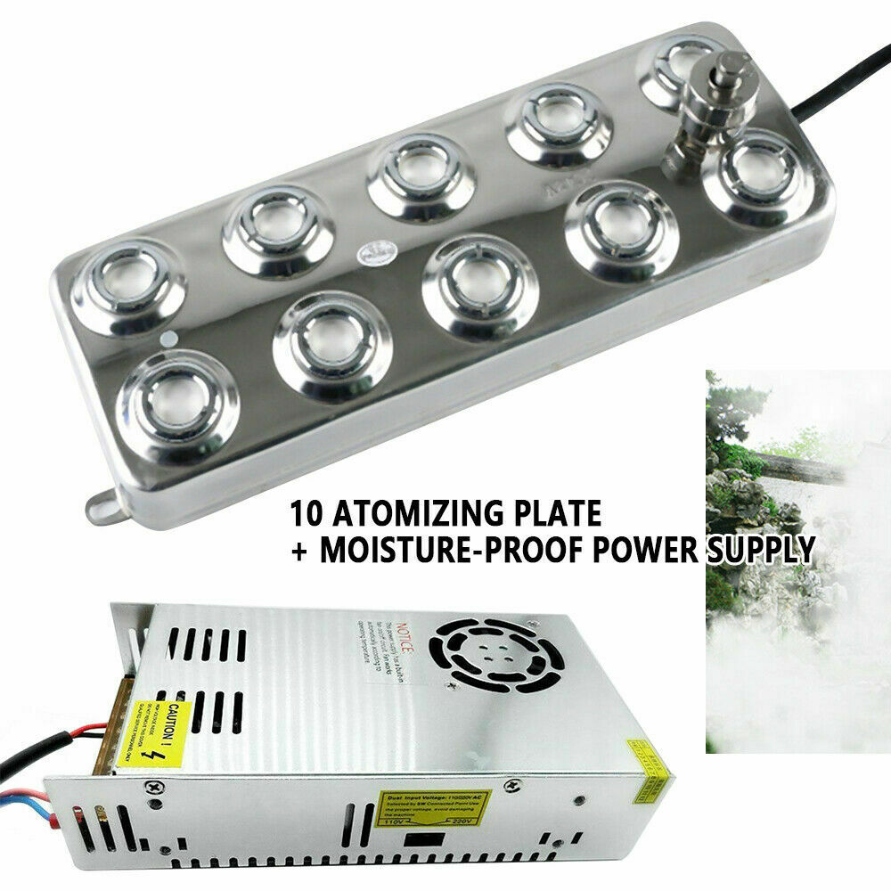 10 Heads 360W 6KG/H 304 Stainless Steel Mist Maker Fogger H434365