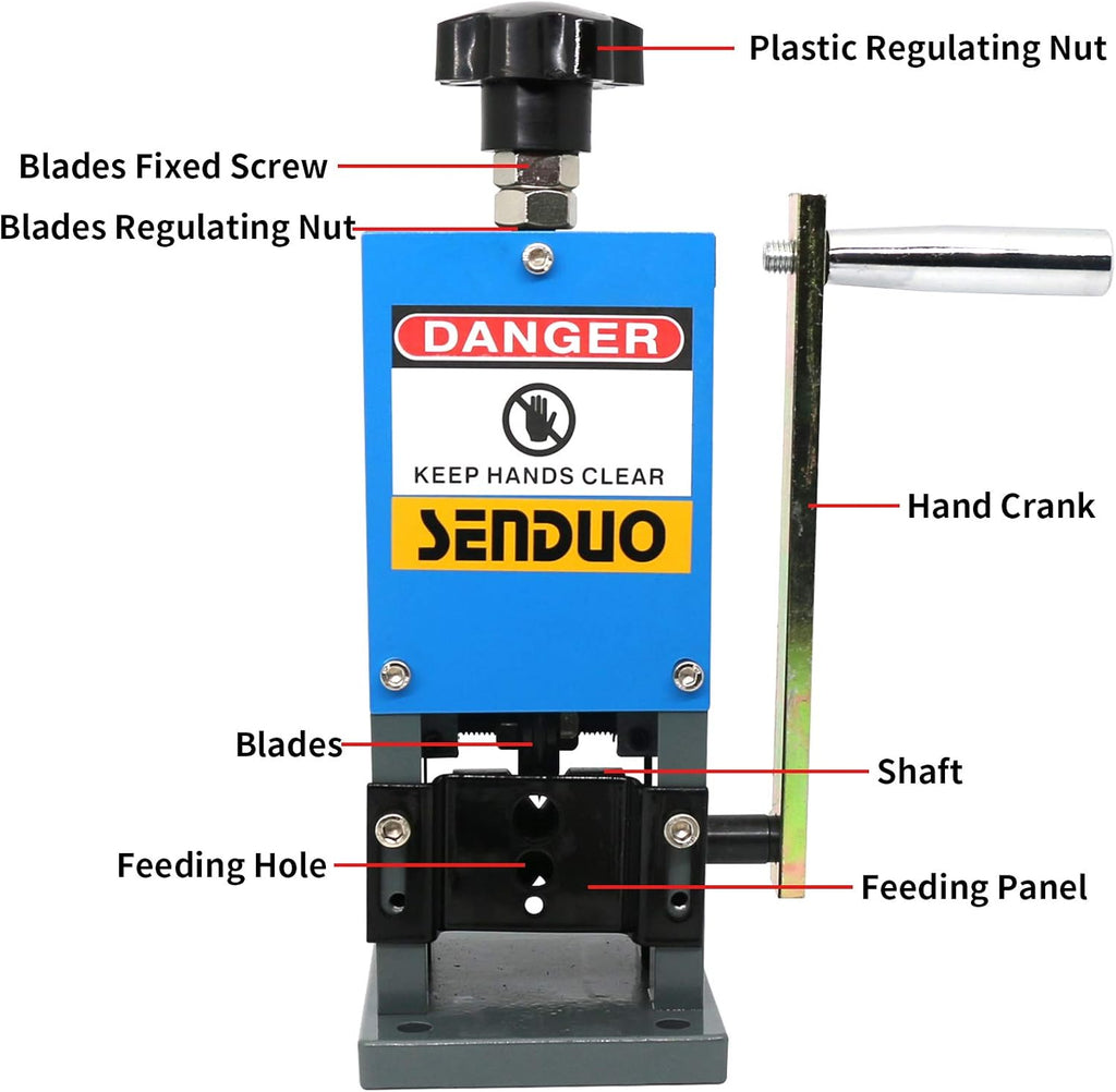 Manual Wire Stripper Machine 0.06-1 60ft/Min Cable Strippers V6881
