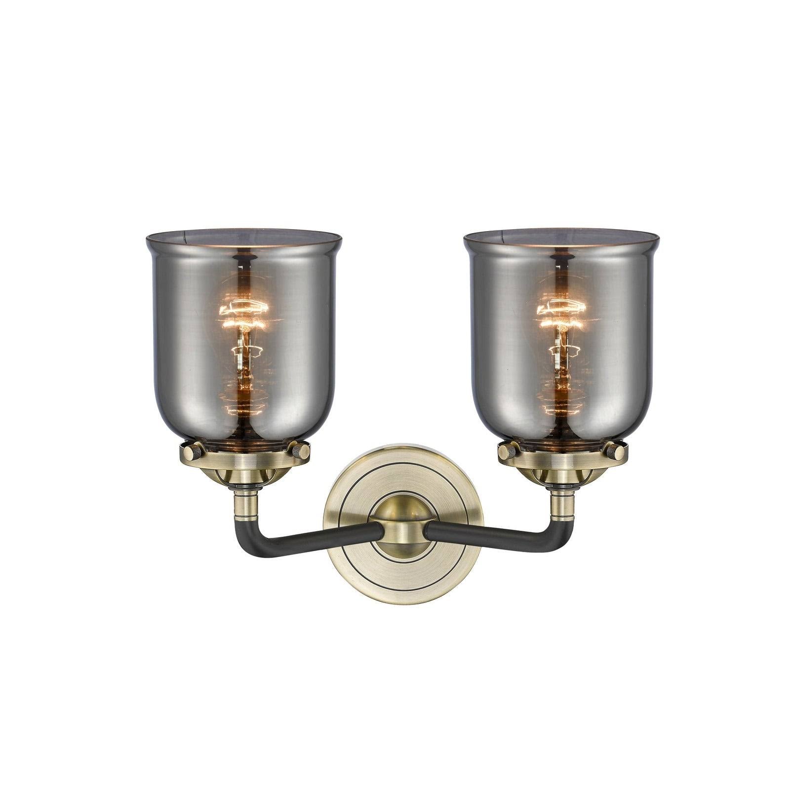 13 inch 2 Light Bath Vanity Oil Rubbed Bronze with Seedy Glass O1608