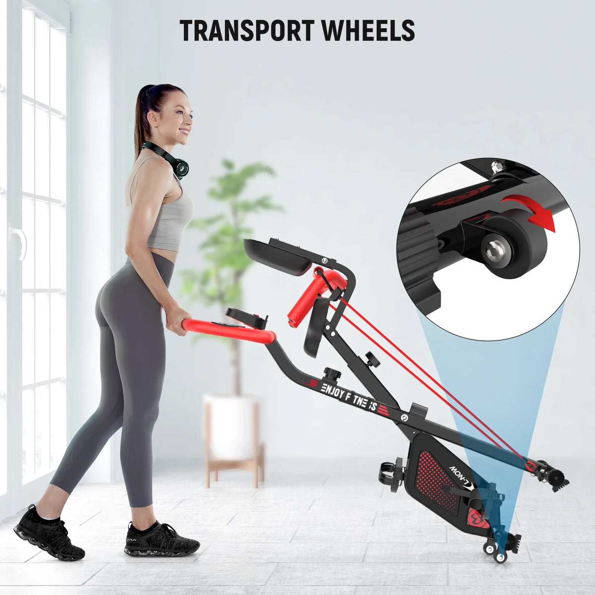 3in1 Foldable Exercise Bike Indoor Cycling Bike Magnetic Stationary Bike 300lb A4845