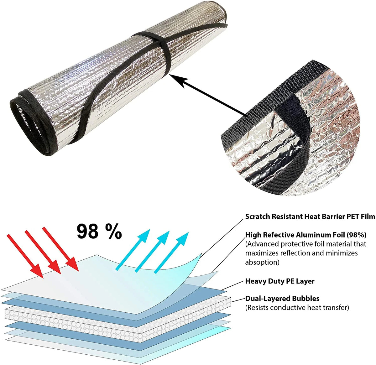 Front Windshield Sunshade for Chevrolet Blazer SUV P258