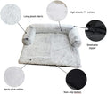 Large Pack of 2 Waterproof Soft Fluffy Dog Bed Mat with Removable Washable Cover B472042