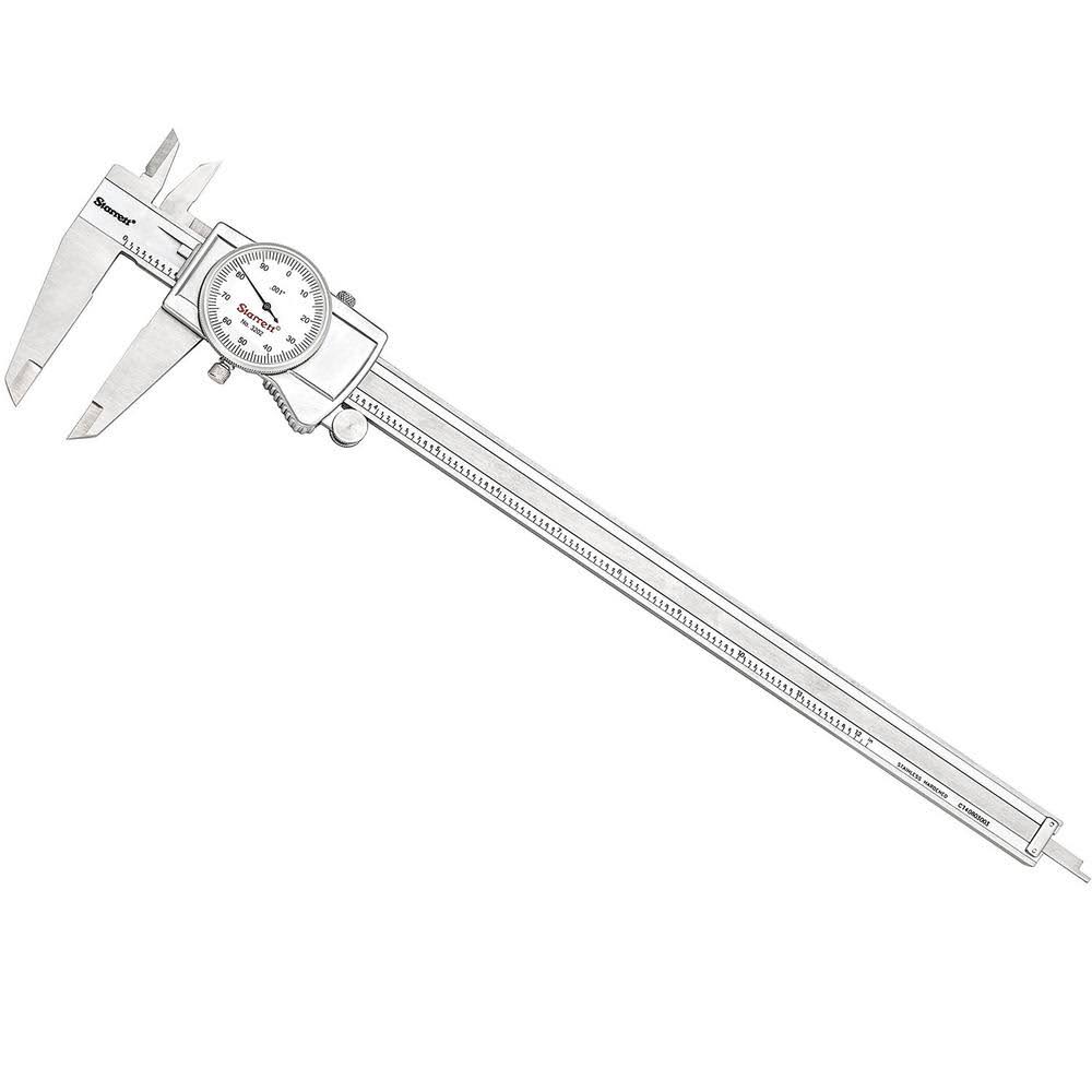 White Stainless Steel Dial Caliper E89585