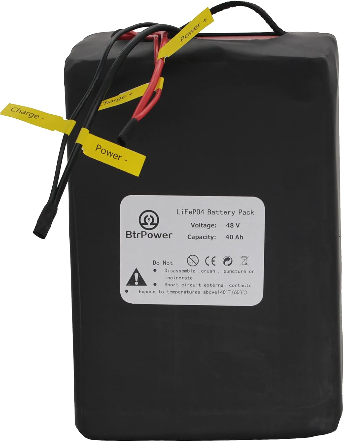 48V 10AH 18AH 20AH 30AH 50AH Lithium Ion LiFePO4 Battery Pack with 5A Charger T167
