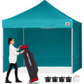 Turquoise Pop Up Canopy Tent with Sidewalls B871