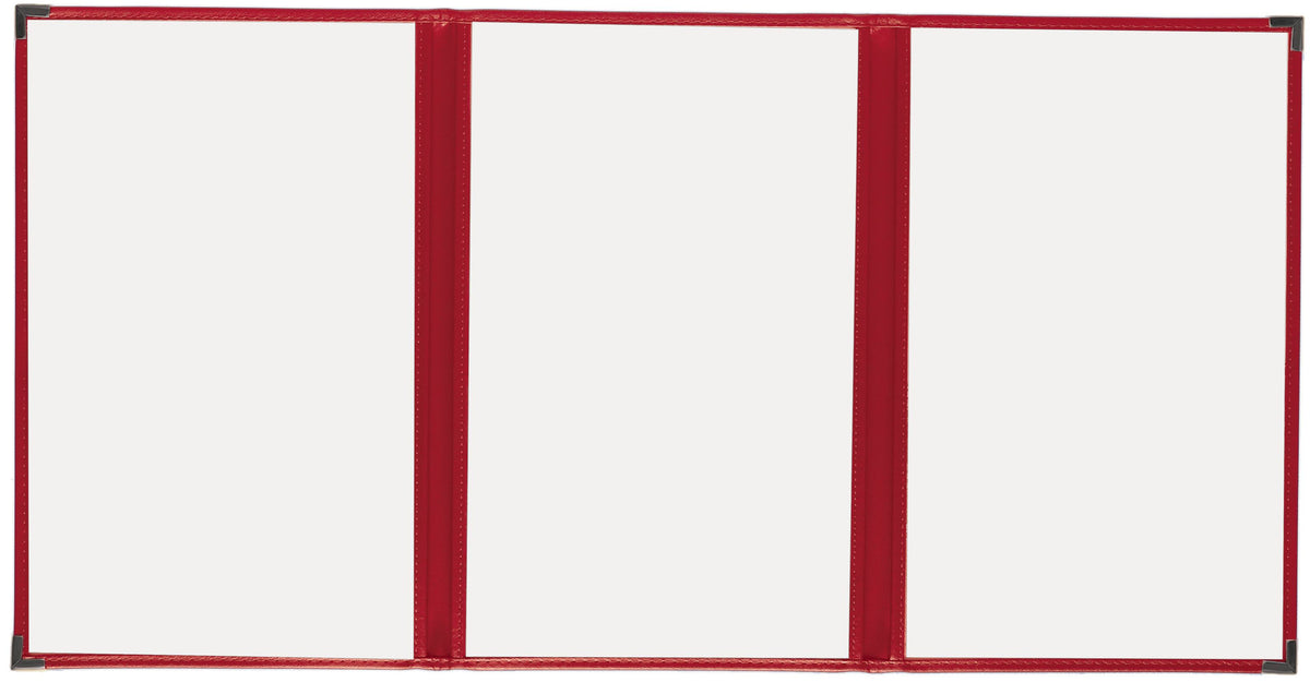 Red 8½x11 Menu Cover P165