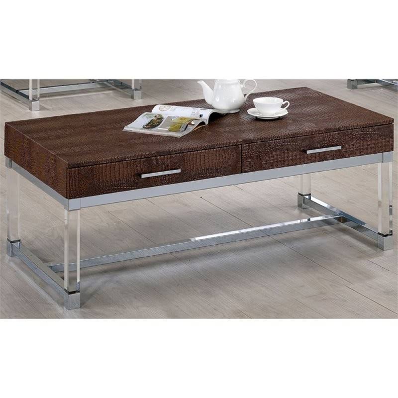 Brown Contemporary Coffee Table B28397