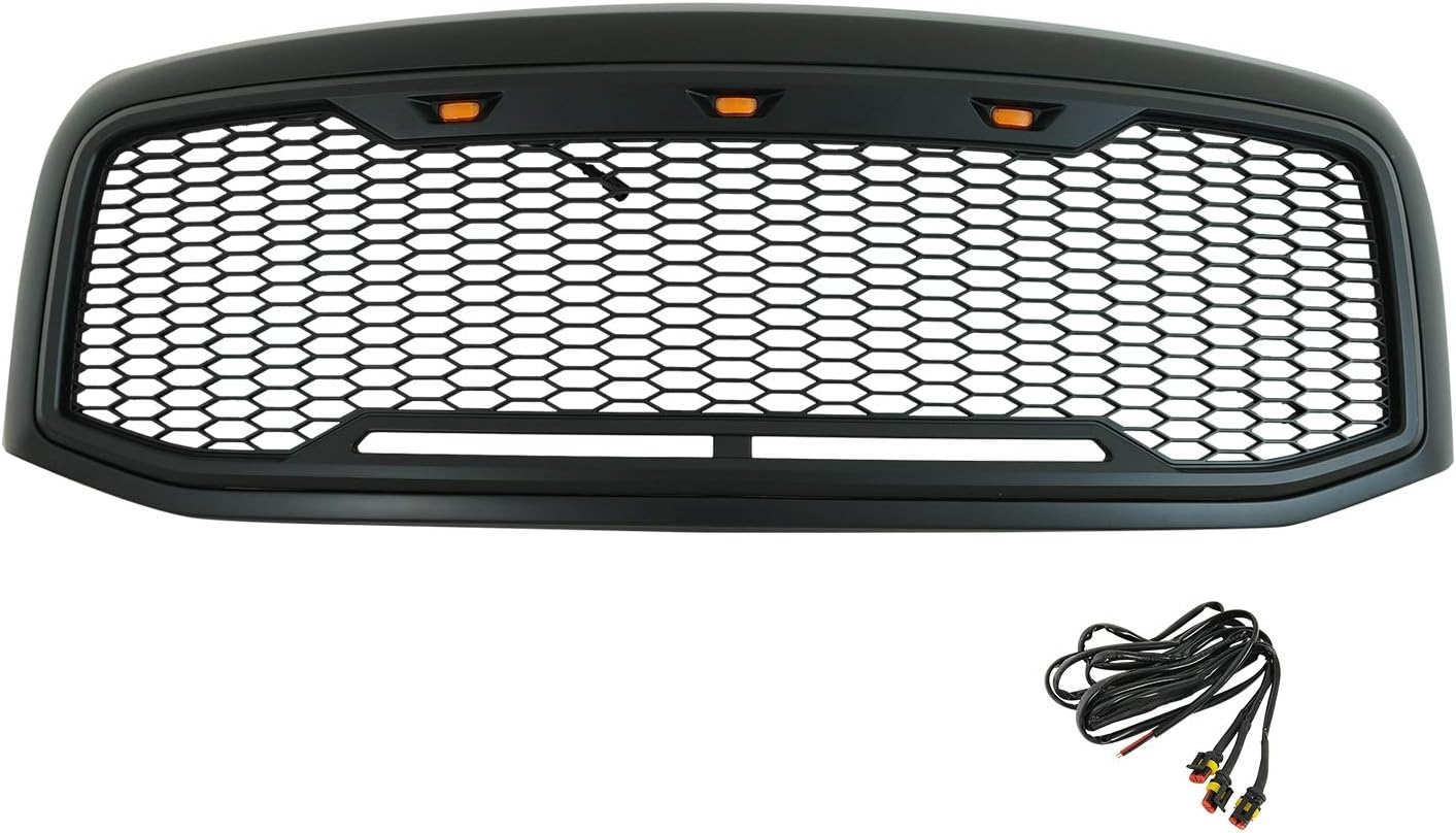 Matte Black ABS LED Mesh Grille K4939